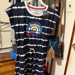 Tommy Hilfiger Blue and White Casual Sundress